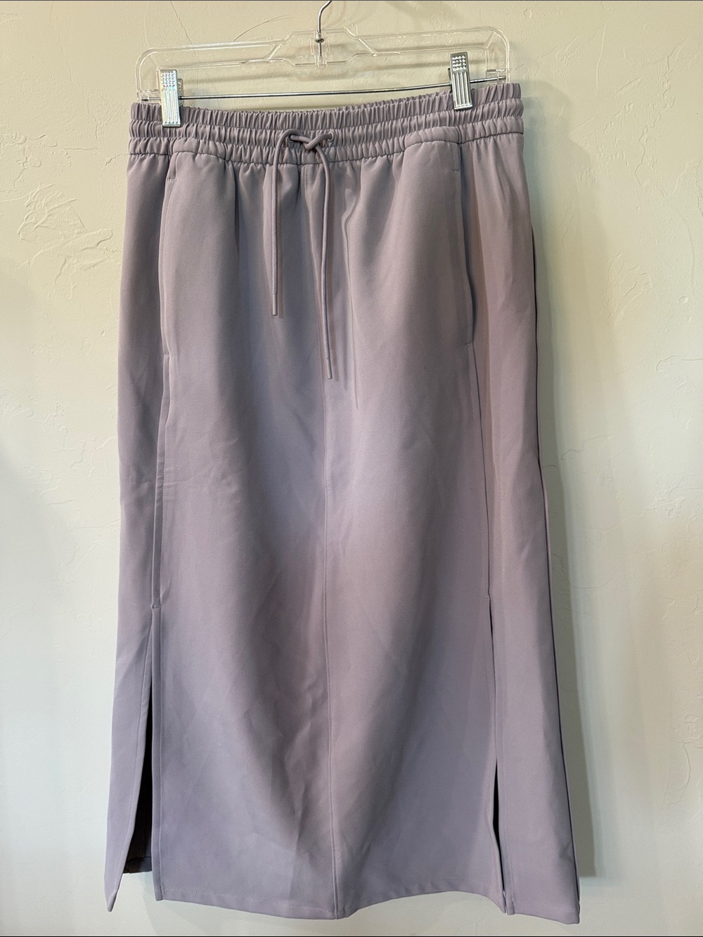 Athleta Stride Midi Skirt Size Small Starlilly Violet Gray Purple Lavender Slits